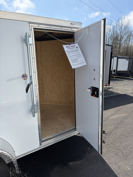 New 2026 Spartan 5X8 Pro-Series Enclosed Trailer, Side Door, Barlock, Polycor, Stabledeck