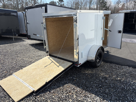 New 2026 Spartan 5X8 Pro-Series Enclosed Trailer, Side Door, Barlock, Polycor, Stabledeck