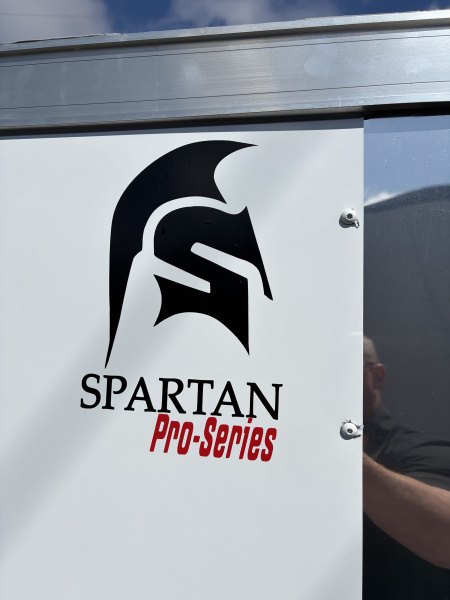 New 2026 Spartan 5X8 Pro-Series Enclosed Trailer, Side Door, Barlock, Polycor, Stabledeck