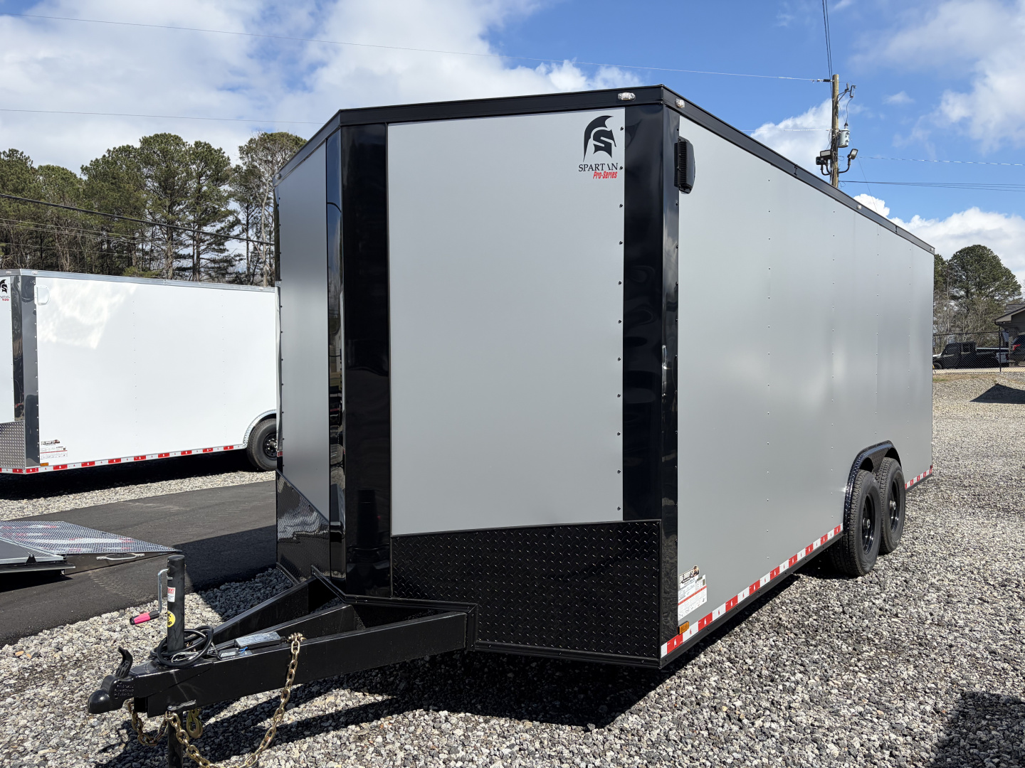 New 2026 Spartan 8.5x20 Enclosed Trailer, Pro-Series, 14K GVWR Big Package, 12" On Center Frame, 94" Wide Opening Heavy Duty Ramp Door