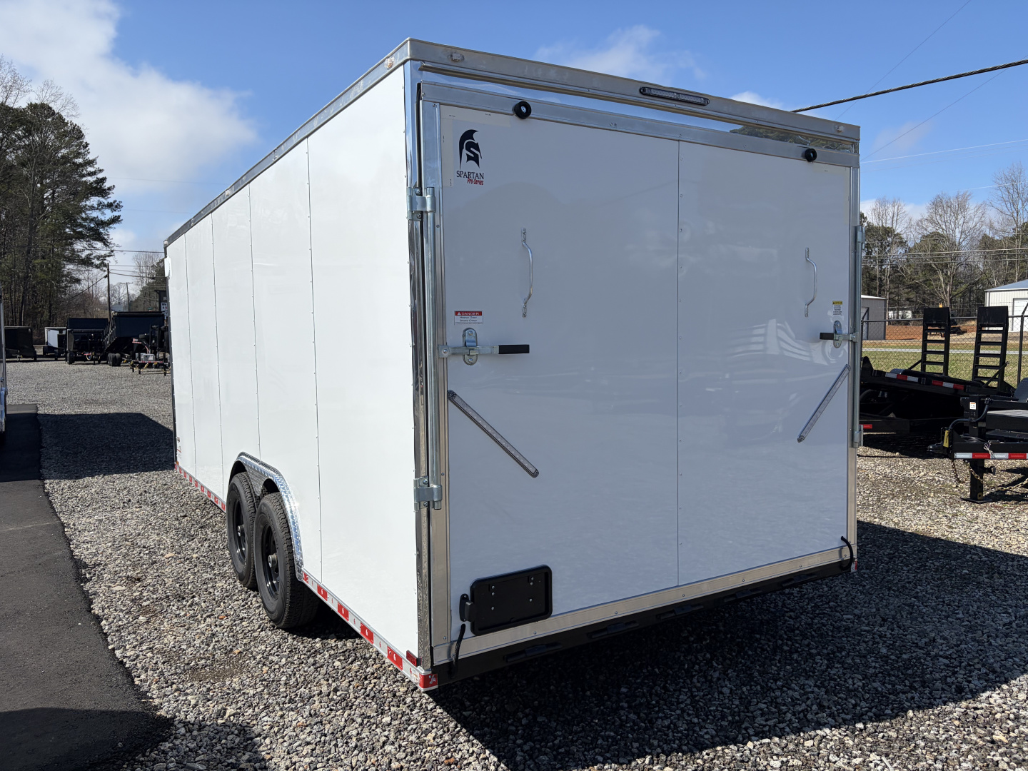 New 2026 Spartan 8.5x20 Enclosed Trailer, Pro-Series, 14K GVWR Big Package, 12" On Center Frame, 94" Wide Heavy Duty Ramp Door