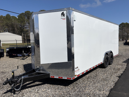 New 2026 Spartan 8.5x20 Enclosed Trailer, Pro-Series, 14K GVWR Big Package, 12" On Center Frame, 94" Wide Heavy Duty Ramp Door