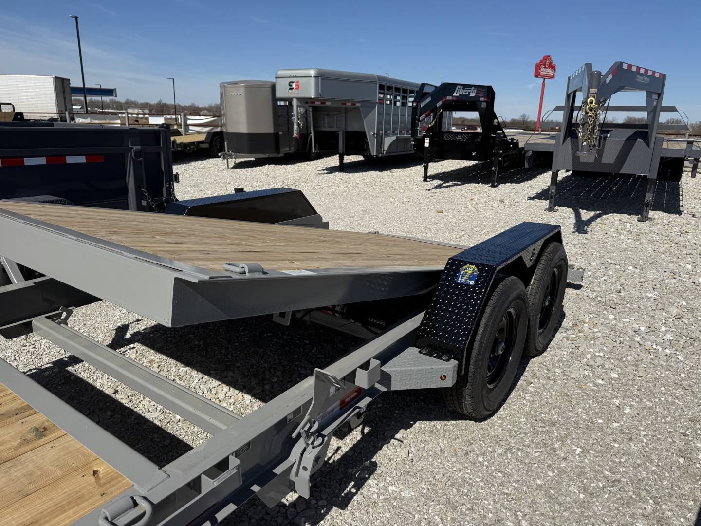 New 2026 Liberty LT14K83X22 Tilt Trailer 7KS GRAY B/O
