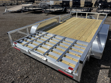 New 2026 Cargo Pro Aluminum Utility Trailer 14' Side Rail Ramps