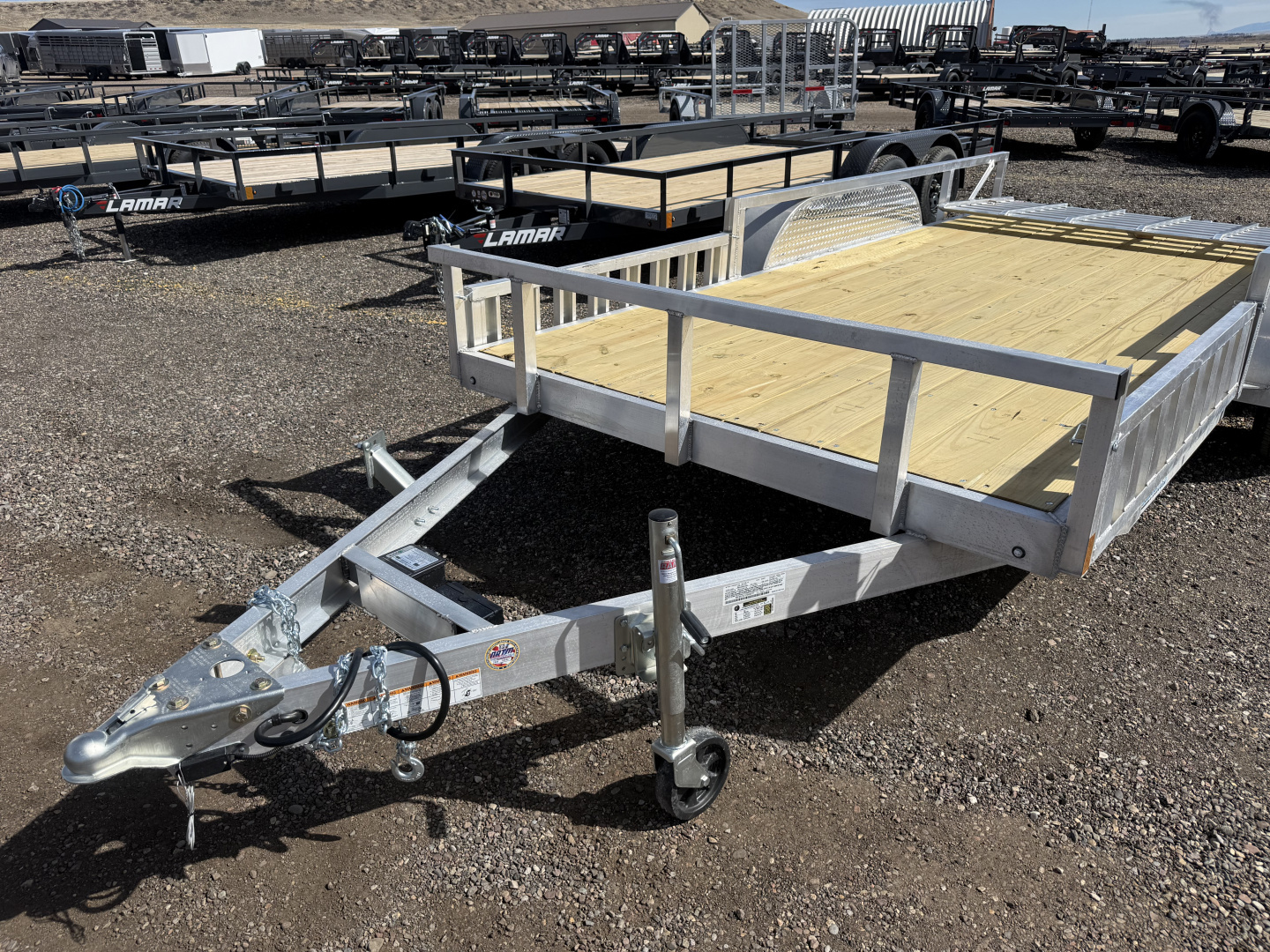 New 2026 Cargo Pro Aluminum Utility Trailer 16' Side Rail Ramps