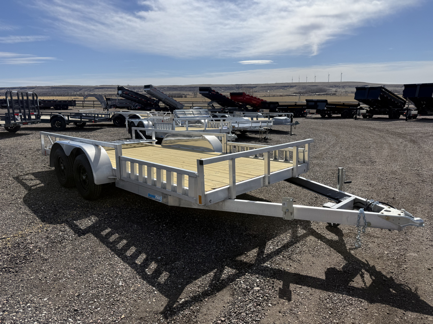 New 2026 Cargo Pro Aluminum Utility Trailer 16' Side Rail Ramps