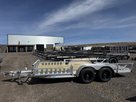 New 2026 Cargo Pro Aluminum Utility Trailer 16' Side Rail Ramps