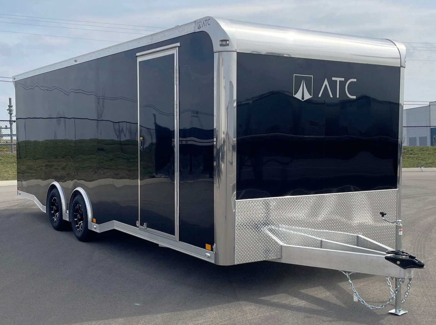 New ATC 24' ROM 400 Blackout Enclosed Aluminum Car Hauler Trailer: Escape Door, Spare, 9990 GVWR
