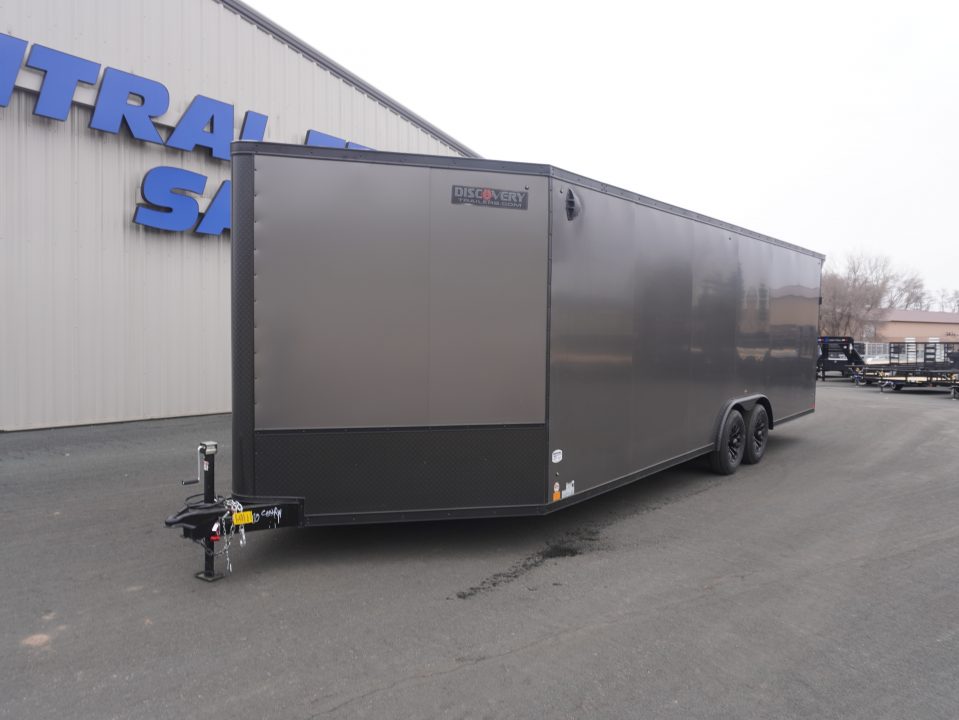 New 2026 Discovery Trailers 8.5x24+5'V Snowmobile Trailer