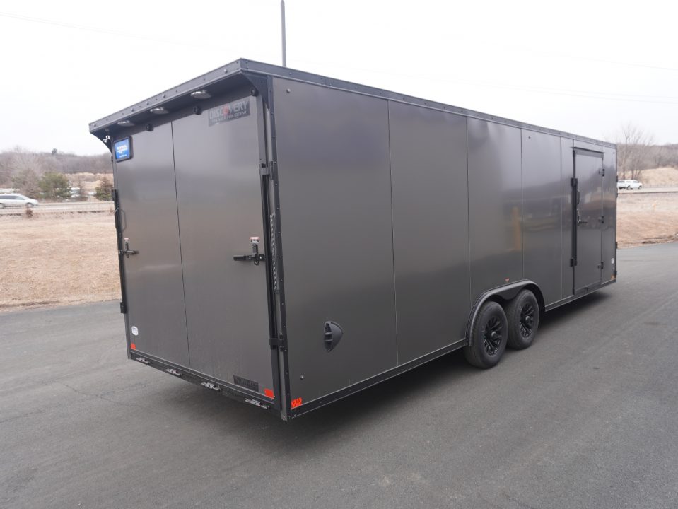 New 2026 Discovery Trailers 8.5x24+5'V Snowmobile Trailer