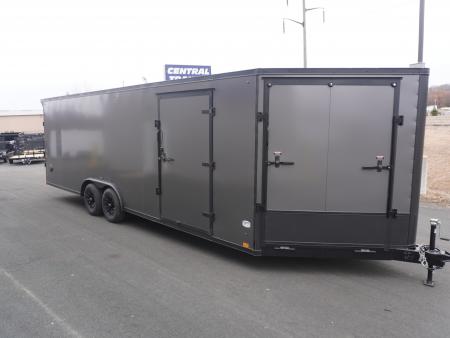 New 2026 Discovery Trailers 8.5x24+5'V Snowmobile Trailer