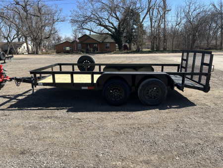 New 2026 Stag Trailers 76"x14' Tandem Dovetail Utility Trailer
