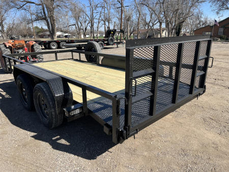 New 2026 Stag Trailers 76"x14' Tandem Dovetail Utility Trailer