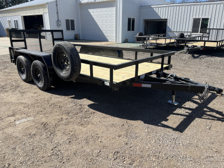 New 2026 Stag Trailers 76 x14' Tandem Dovetail Utility Trailer