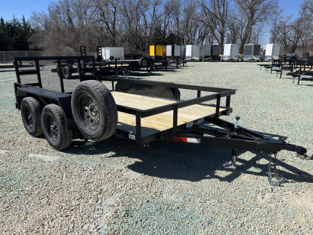 New 2026 Stag Trailers 76 x12' Tandem Dovetail Utility Trailer