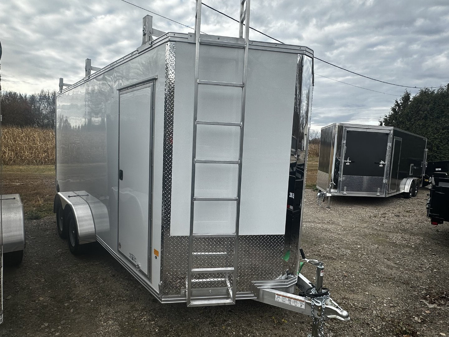 New 2026 Stealth 7x16 Enclosed Contractor Barn doors w/Ramps