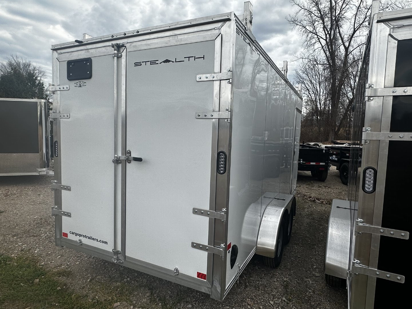 New 2026 Stealth 7x16 Enclosed Contractor Barn doors w/Ramps