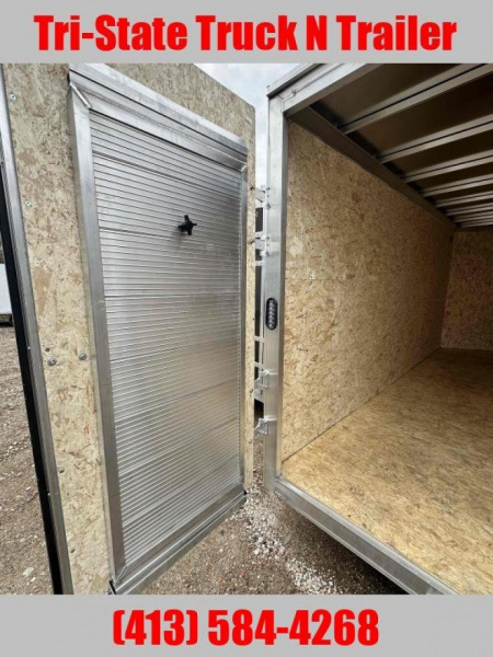 New 2026 Stealth 7x16 Enclosed Contractor Barn doors w/Ramps