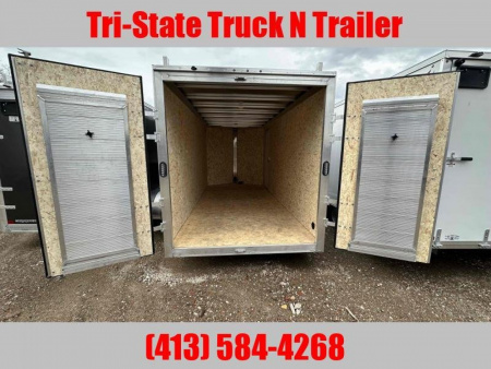 New 2026 Stealth 7x16 Enclosed Contractor Barn doors w/Ramps