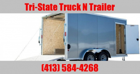 New 2026 Stealth 7x16 Enclosed Contractor Barn doors w/Ramps