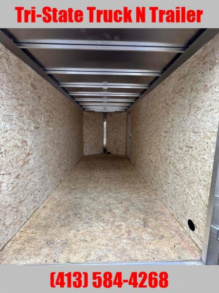 New 2026 Stealth 7x16 Enclosed Contractor Barn doors w/Ramps