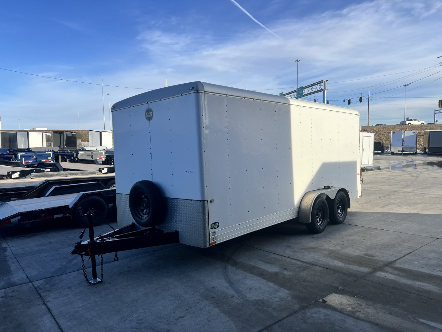 Used 2005 Wells Cargo 7x18 Cargo / Enclosed Trailer