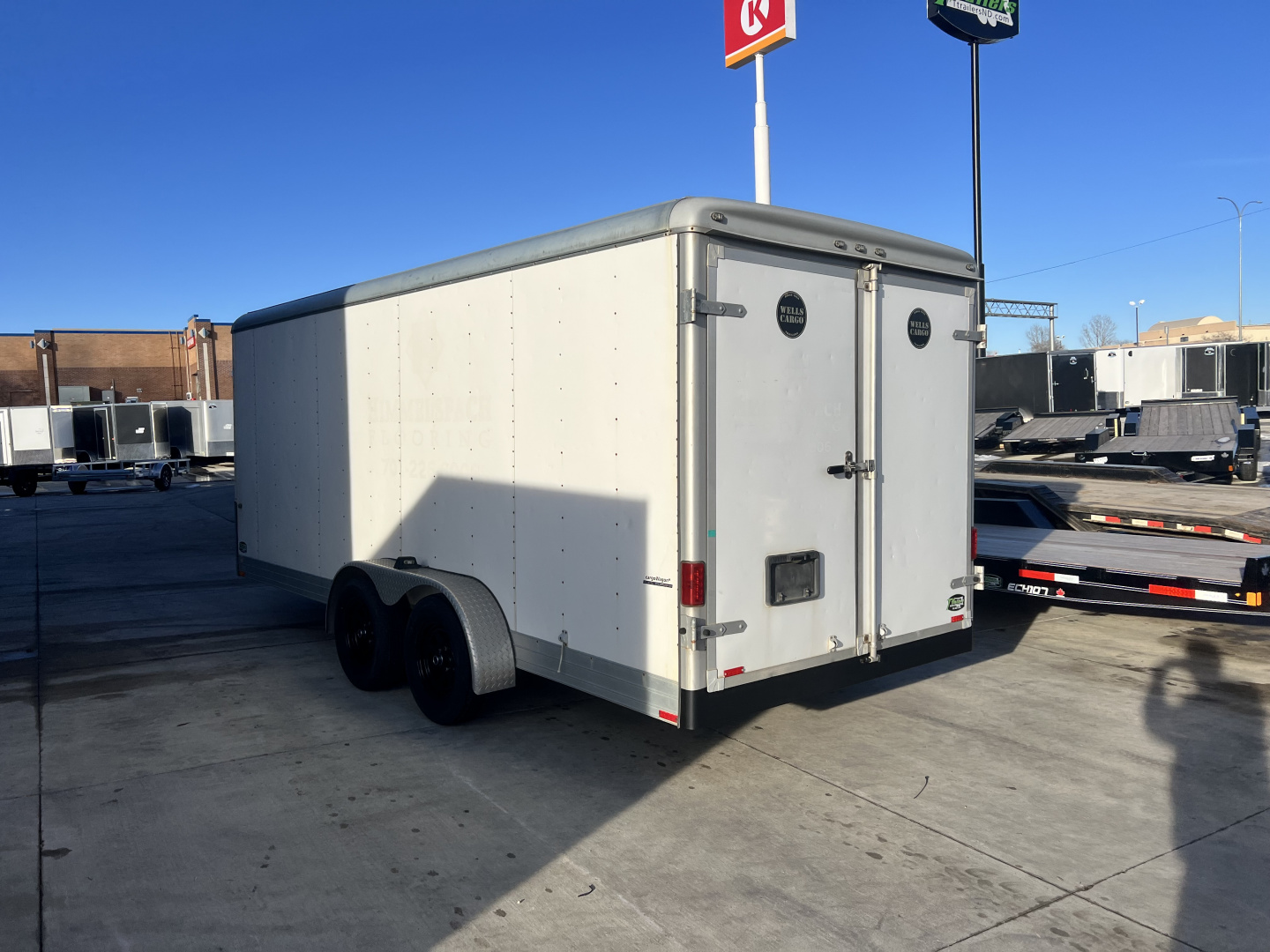 Used 2005 Wells Cargo 7x18 Cargo / Enclosed Trailer