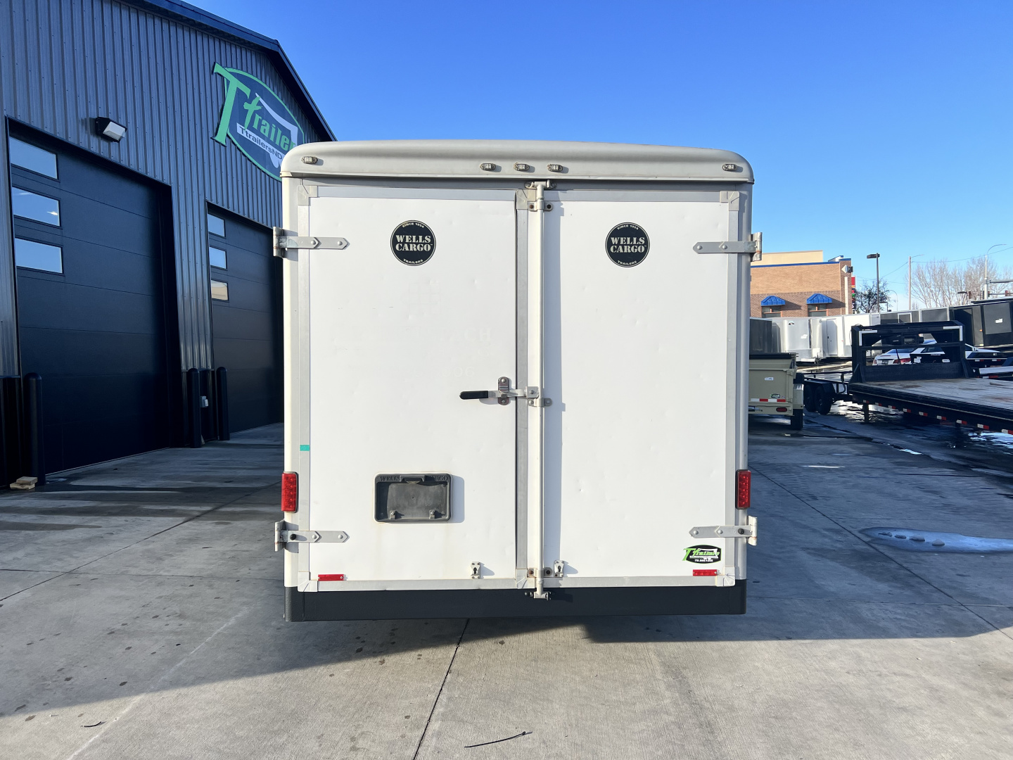 Used 2005 Wells Cargo 7x18 Cargo / Enclosed Trailer