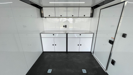 New ATC 24' ROM 400 Blackout Aluminum Car Hauler Trailer: AC, Escape Door, Coin Floor