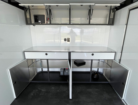 New ATC 24' ROM 400 Blackout Aluminum Car Hauler Trailer: AC, Escape Door, Coin Floor