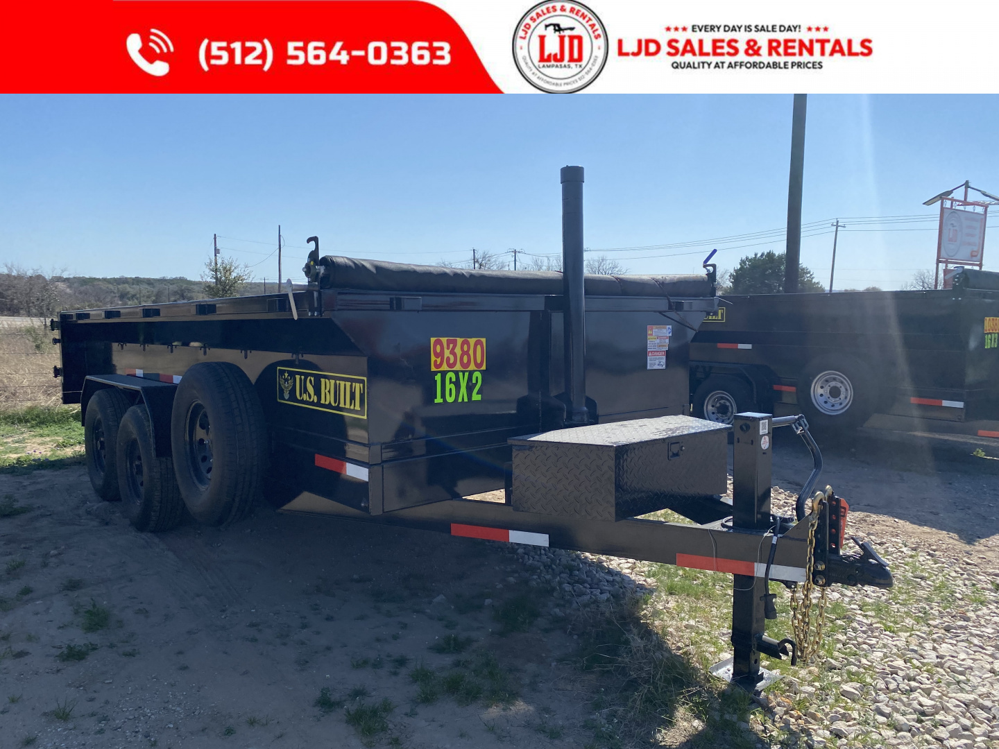 New 2026 US Built - Dump Trailer 16 x 2 - 16K GVWR
