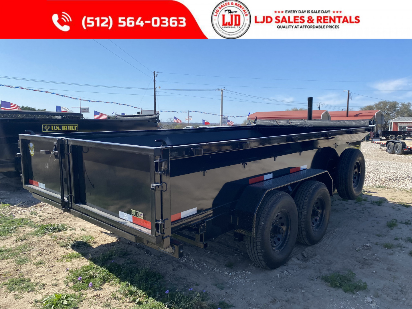 New 2026 US Built - Dump Trailer 16 x 2 - 16K GVWR