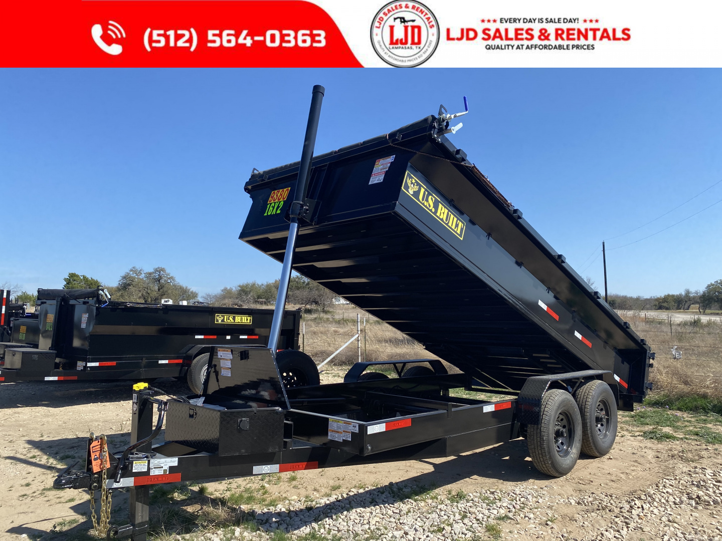New 2026 US Built - Dump Trailer 16 x 2 - 16K GVWR
