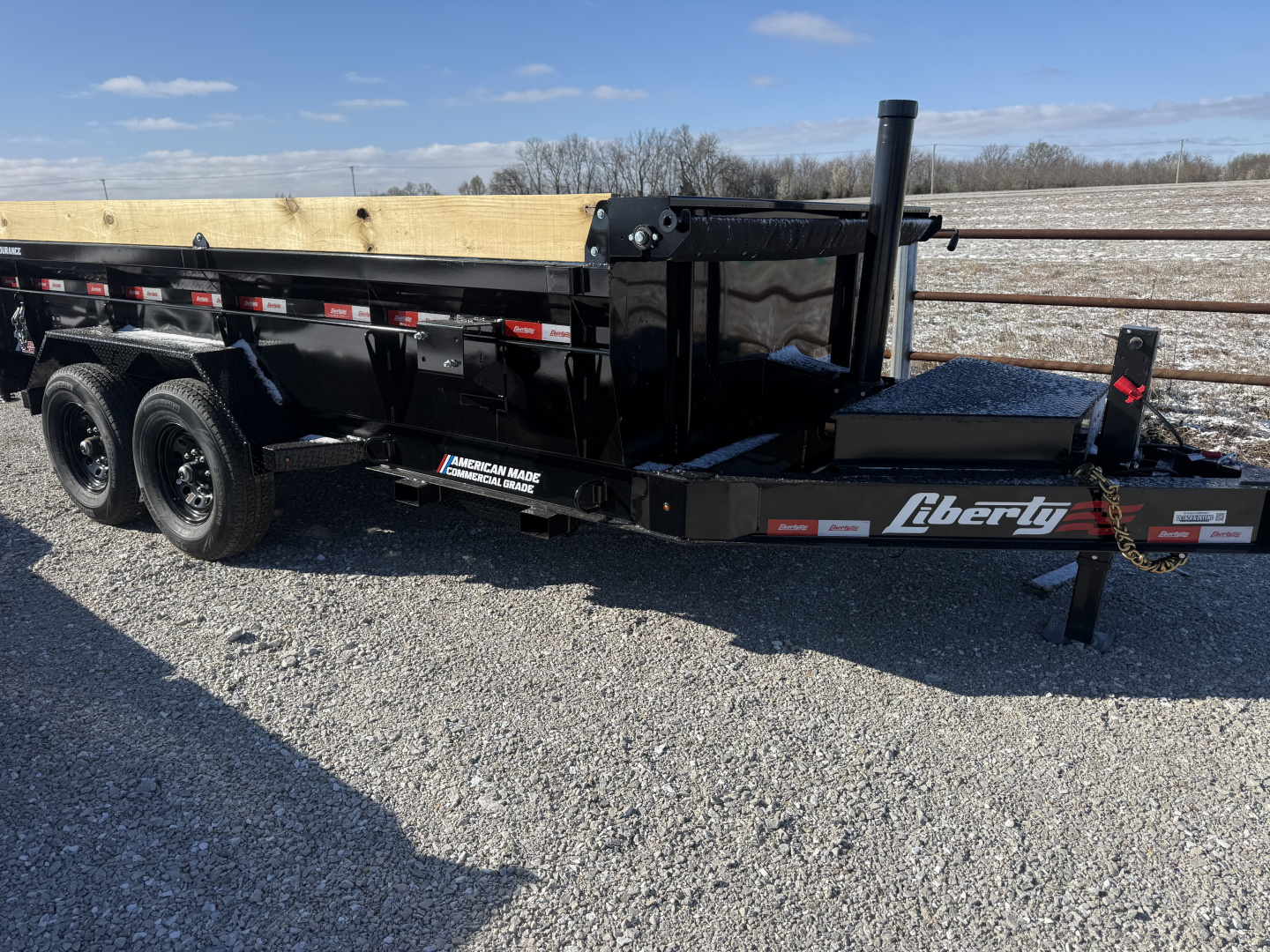 New 2026 Liberty LD14K83X14B8TS Dump Trailer BLACK B/O D&D