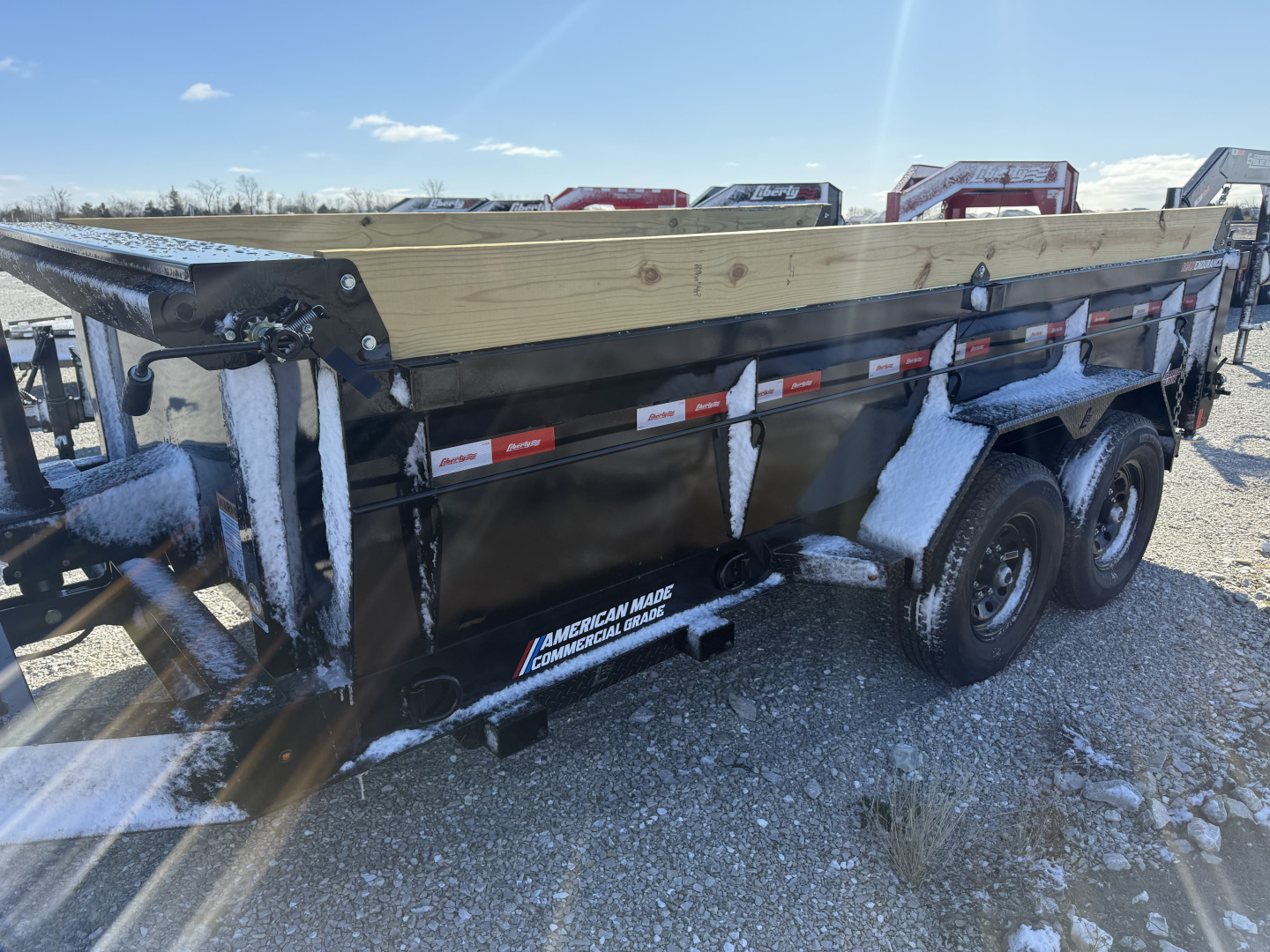 New 2026 Liberty LD14K83X14B8TS Dump Trailer BLACK B/O D&D