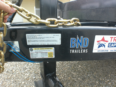 New 2025 BND Trailers 7x20 Heavy Duty Tilt Deck Tilt Trailer