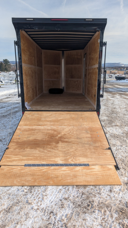 New 2026 Homesteader 7x16 Intrepid "OVERLAND" V-Nose Cargo Trailer w/ Ramp Door (84" INSIDE)