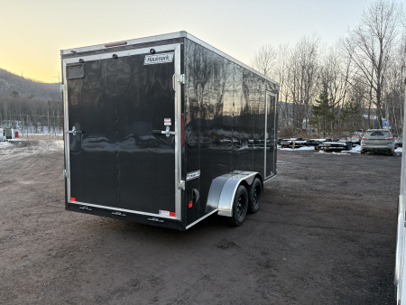 New 2026 7x16 Haulmark Passport Deluxe with 7'6" Interior Height and Rear Ramp Cargo / Enclosed Trailer