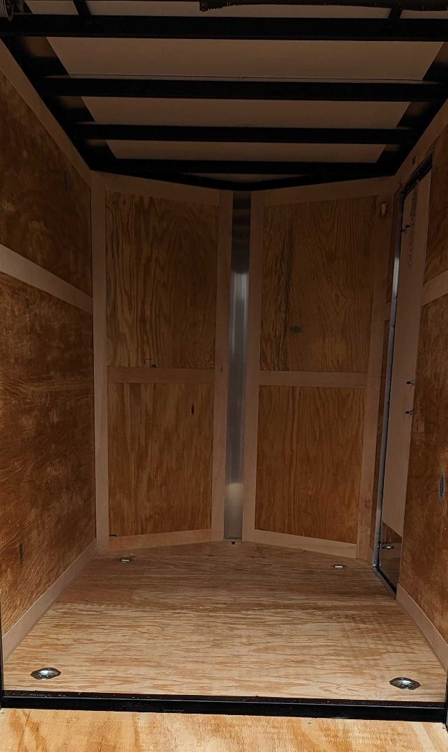 New 2026 Homesteader 5x8 Intrepid V-Nose Cargo Trailer w/ Ramp Door