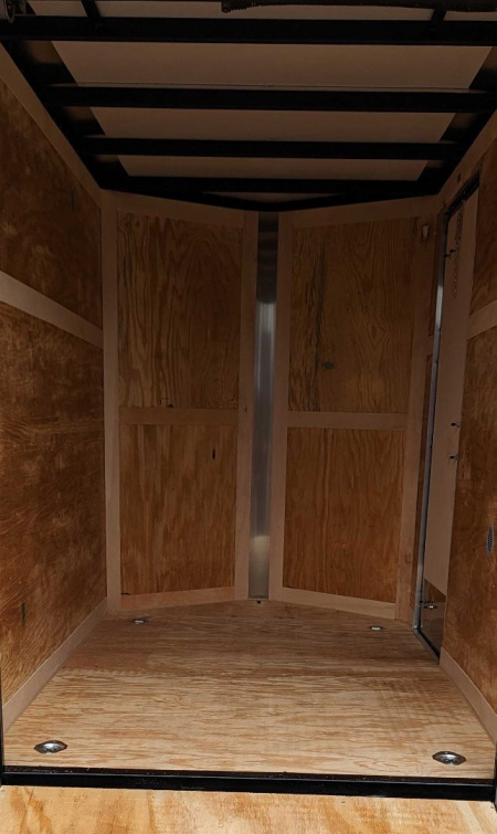 New 2026 Homesteader 5x8 Intrepid V-Nose Cargo Trailer w/ Ramp Door