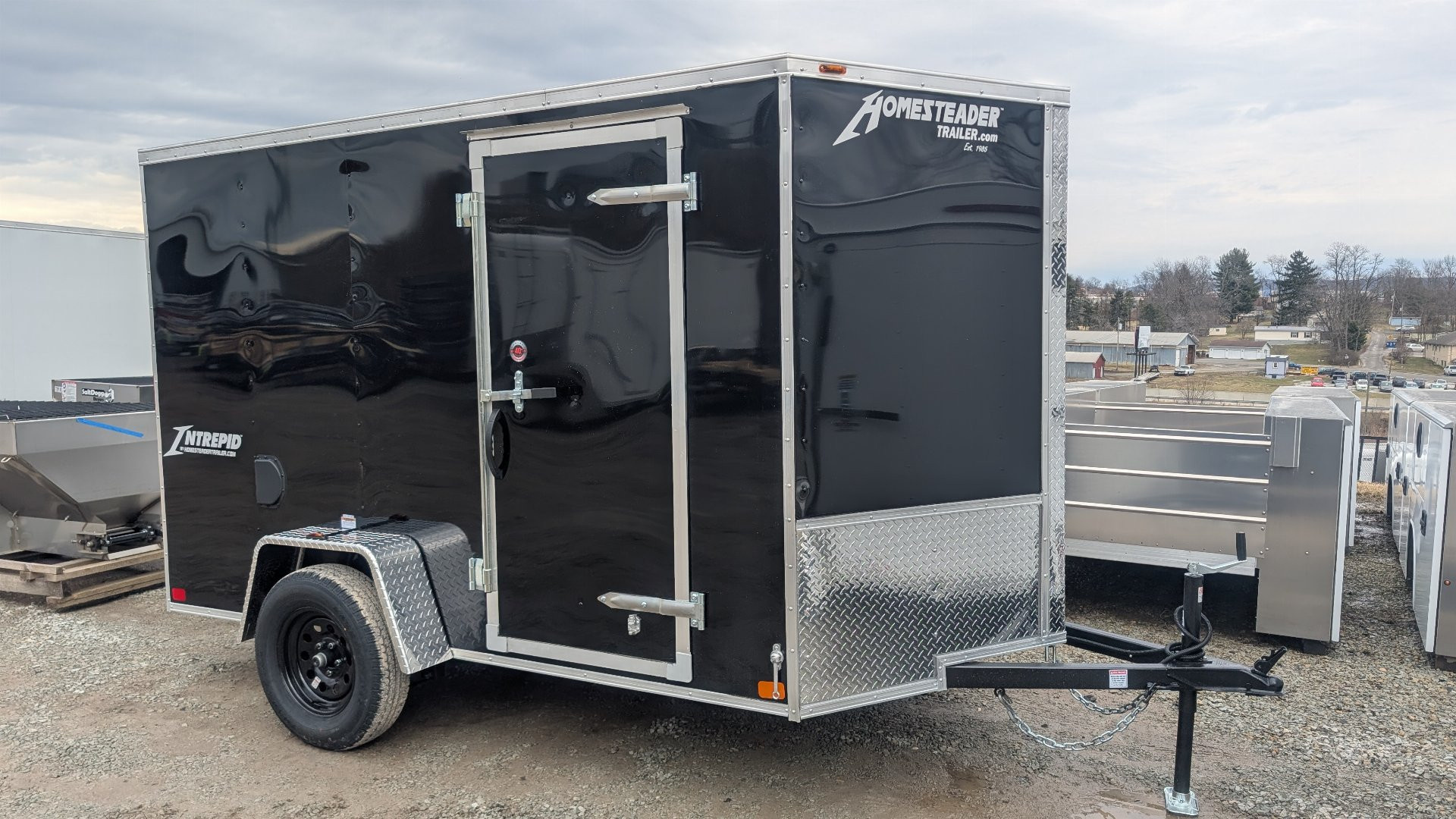 New 2026 Homesteader 6x10 Intrepid V-Nose Cargo Trailer w/ Ramp Door