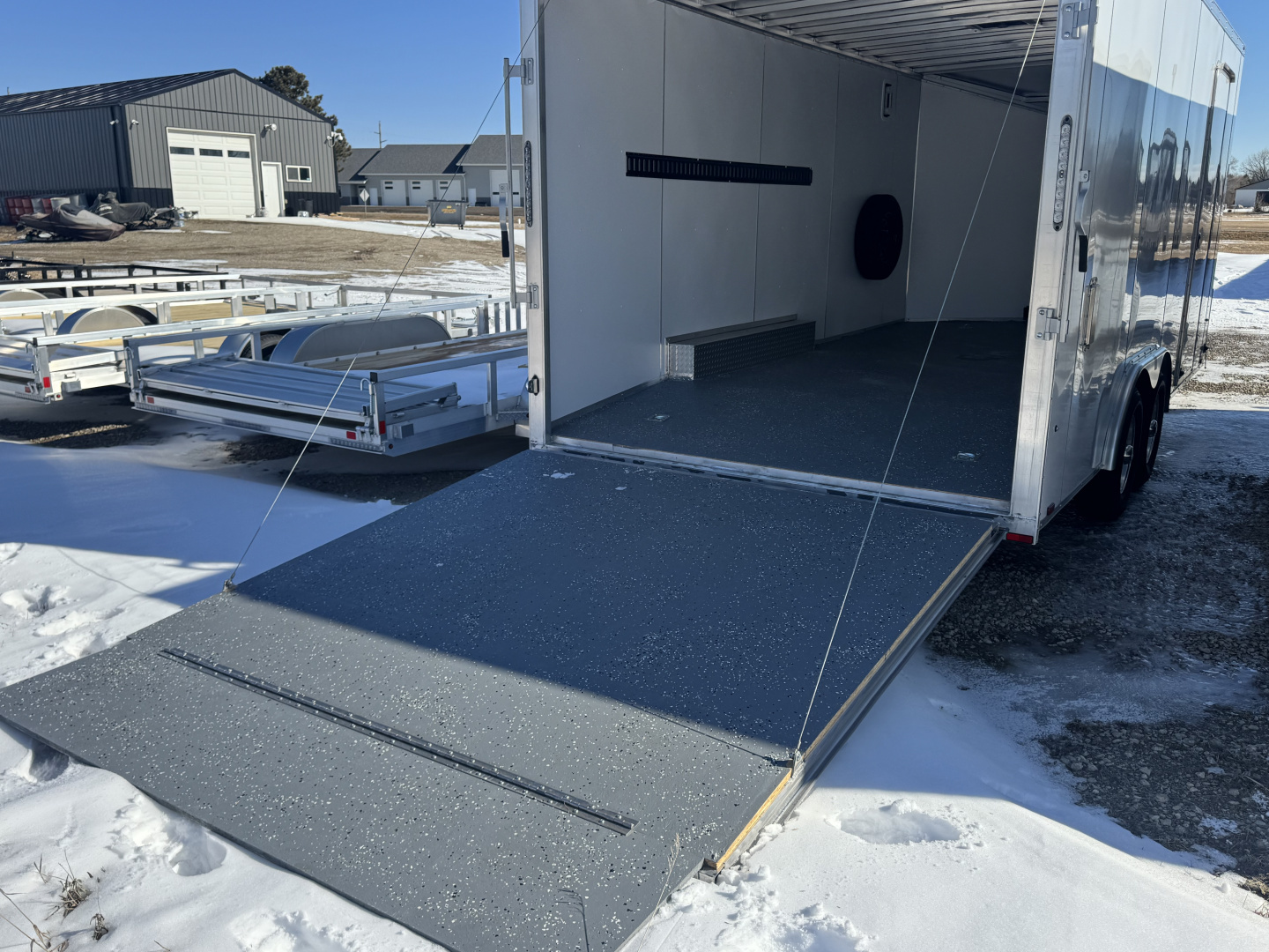 Used 2023 Lightning Trailers 8.5x18+2V Cargo / Enclosed Trailer