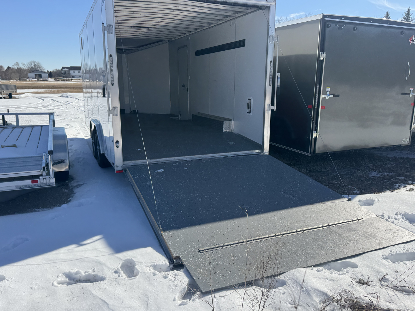 Used 2023 Lightning Trailers 8.5x18+2V Cargo / Enclosed Trailer