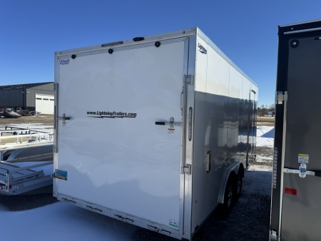 Used 2023 Lightning Trailers 8.5x18+2V Cargo / Enclosed Trailer