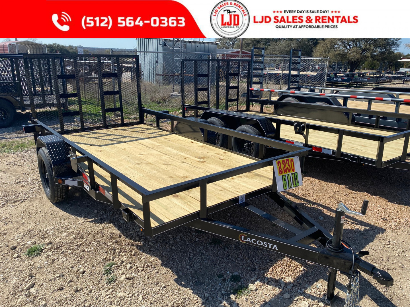New 2026 Lacosta 6 x 12 - Utility Trailer