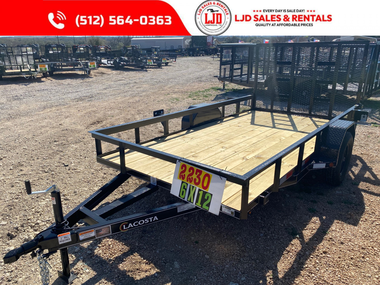 New 2026 Lacosta 6 x 12 - Utility Trailer