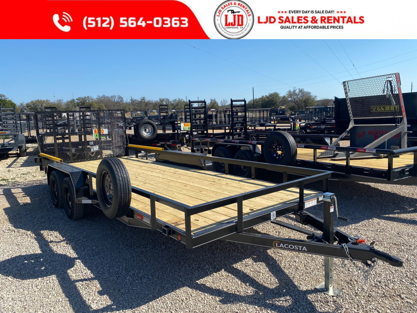 New 2026 Lacosta - 83" x 20' - Utility Trailer