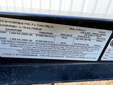 Used 2024 PJ Trailers 22' Used ATV Utility Trailer