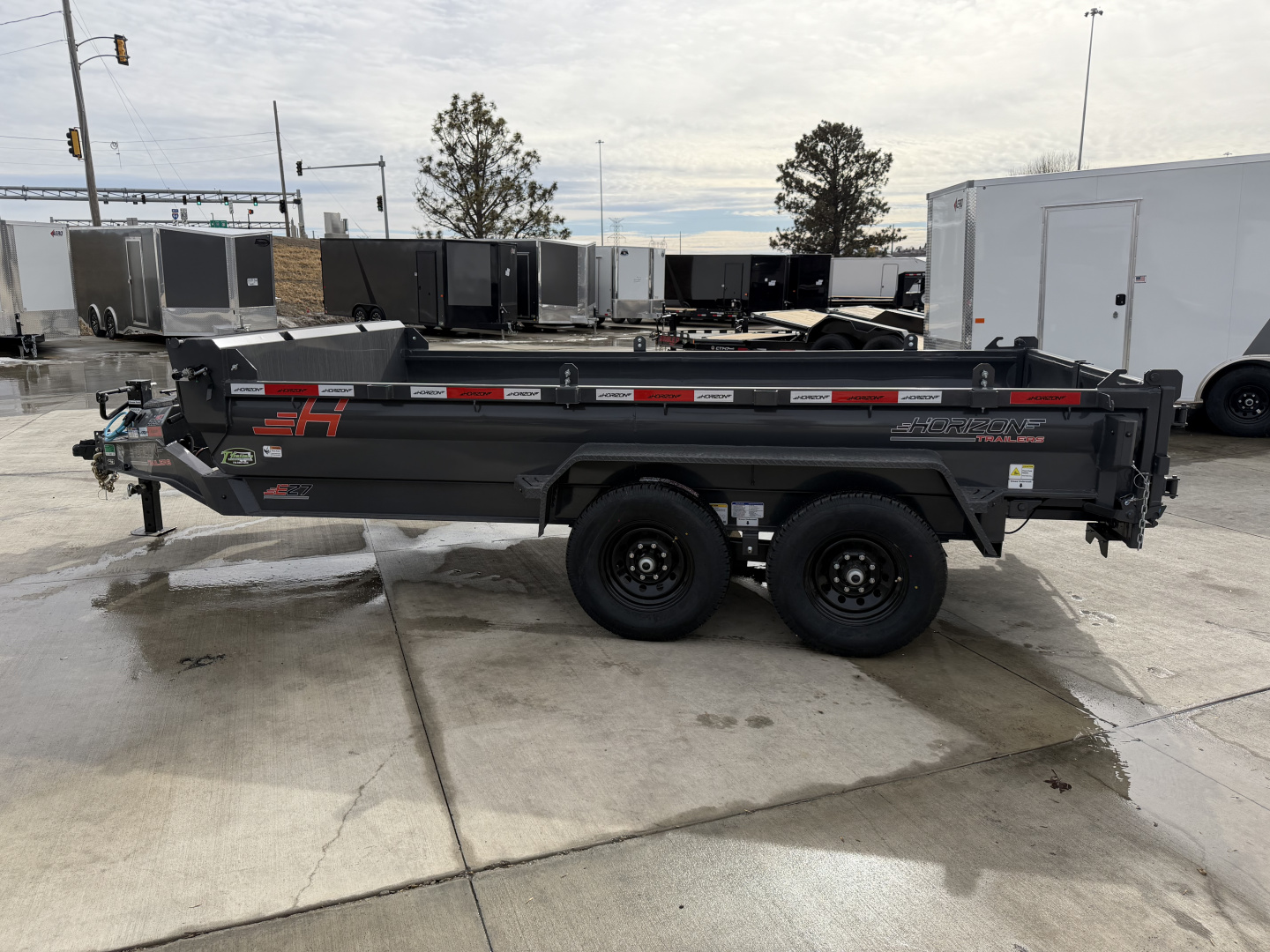 New NEW 2026 Horizon 14’x83”X19” EZ7 Dump Trailer 2-7000 lb axles = 14K