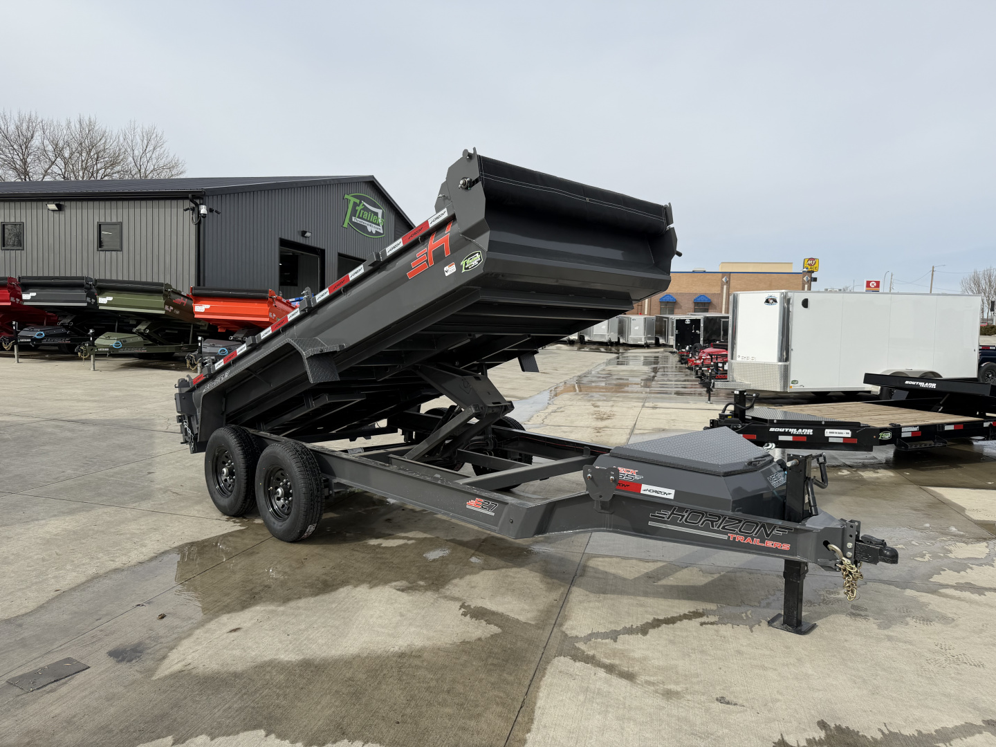 New NEW 2026 Horizon 14’x83”X19” EZ7 Dump Trailer 2-7000 lb axles = 14K